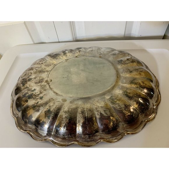 Vtg Reed & Barton Holiday Silver Plated EPNS Serving Platter Dish 110 La… - Picture 5 of 5
